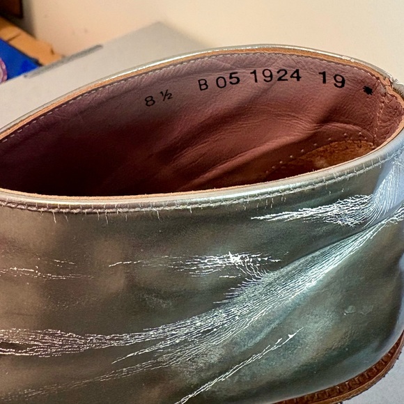 Robert Clergerie Silver Heeled Boots - Picture 4 of 8